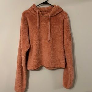 Womens sherpa hoodie.